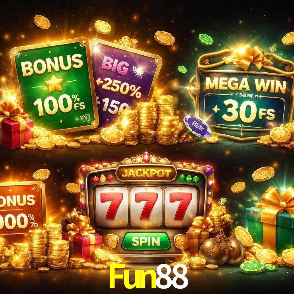 Tipos de bonos Fun88 incluyendo recompensas de bienvenida y promociones continuas